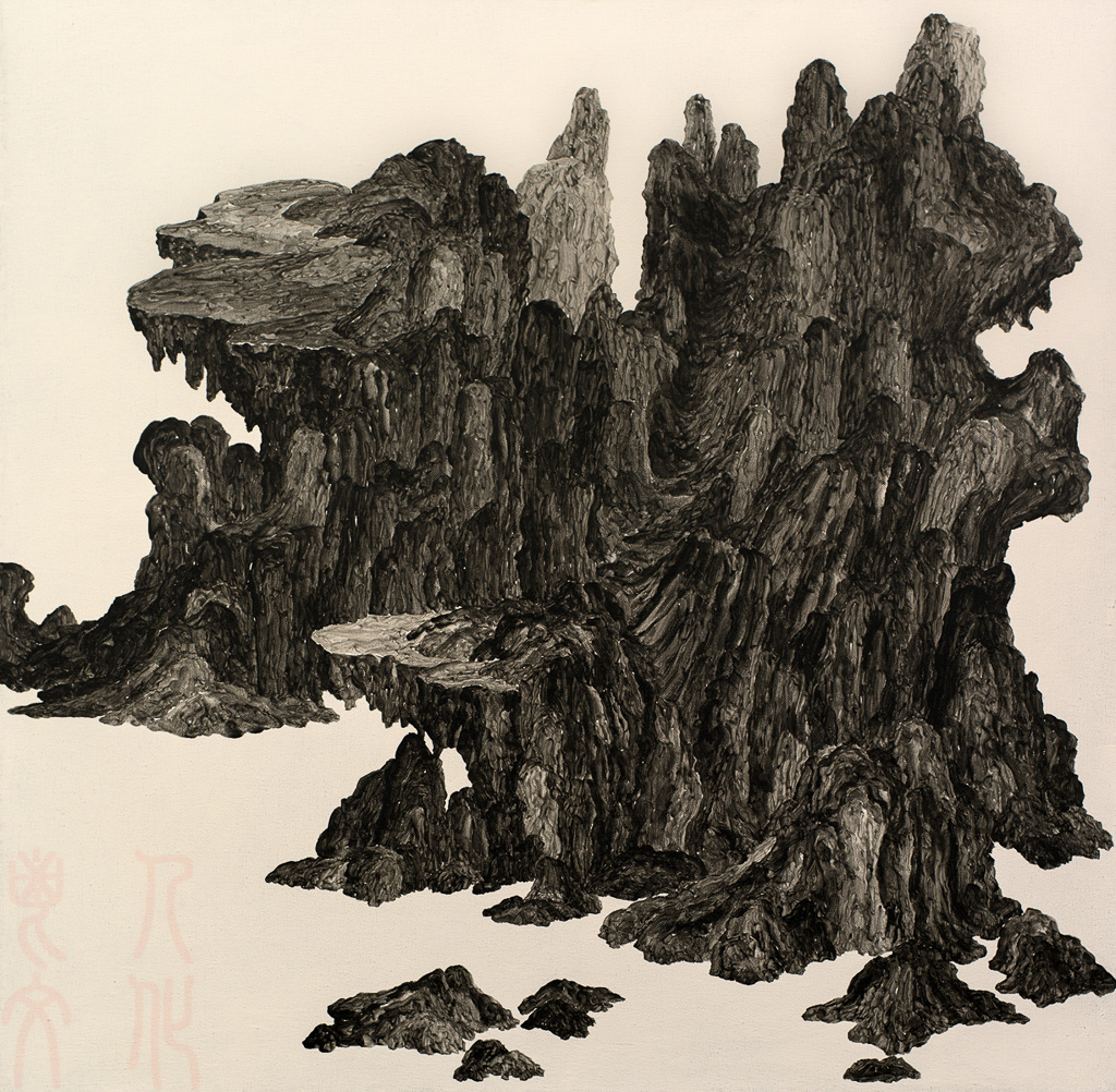 《山水03》布面丙烯120cmX120cm